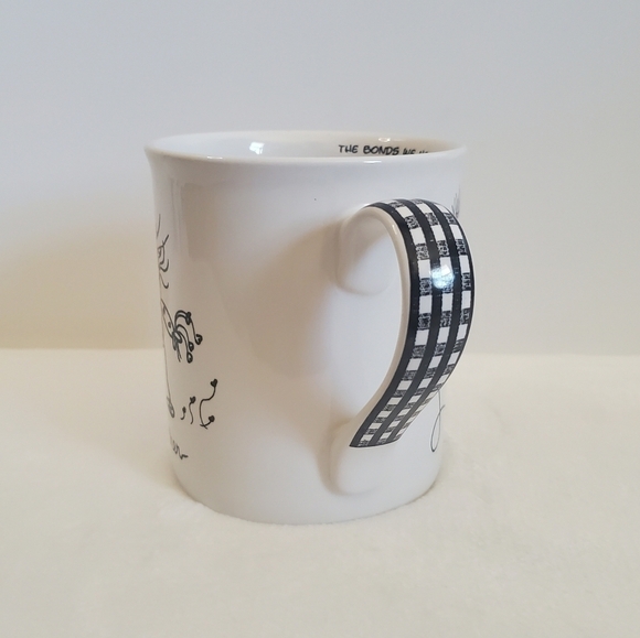 𝅺ENESCO Mother Glossy White Black Coffee Cup Mug 16 Oz - Picture 3 of 14